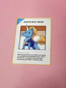 Unstable Unicorns DISASTER RELIEF UNICORN Kickstarter Exclusive Card - Picture 1 of 3