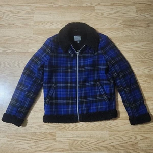 Asos Flanelljacke Herren Größe S blau & schwarz kariert - Bild 1 von 6