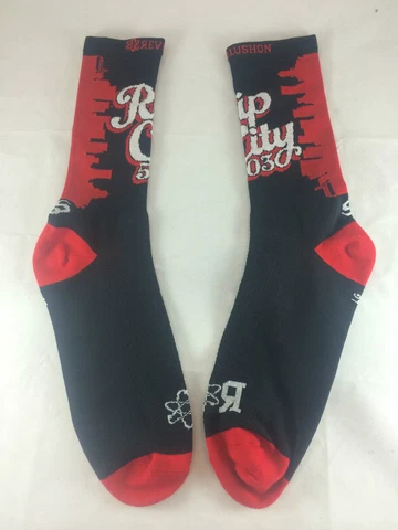 Portland Trailblazer "Rip City- Black Rose" socks (Men, XS) Cover