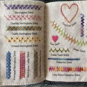 Embroidery Book Stitching Book Creative Sewing Book Handmade Sewing Pattern Set - Picture 1 of 14