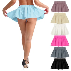 Mujeres Ropa de club nocturno Falda transpirable Línea A Faldas Disco Club Micro Fiesta Mini Suave - Imagen 1 de 91