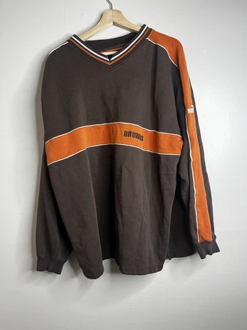 Vintage Cleveland Browns Pullover Sweatshirt Men’s Size 2XL XXL Brown Cover