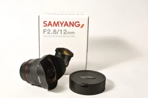 Samyang 12mm f/2.8 ED AS NCS Fisheye Lens for Nikon F Mount with AE Chip MINT - Picture 1 of 3