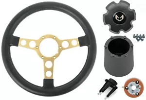 Gold Spoke Medium Thick Formula Steering Wheel Kit 1972-1980 Firebird/Trans AM - Picture 1 of 7