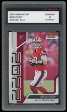 BROCK PURDY 2022 PANINI INSTANT NFL 1ST GRADED 10 YEAR ONE ROOKIE CARD RC 49ERS