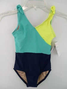 NWT Old Navy Colorblock One Piece Swimsuit Small Baby Girl - Picture 1 of 3