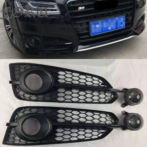 Fit For Audi A8 Fog Light Grill Removal 2015 2016 2017 A8L D5 Bottom Mesh Grille