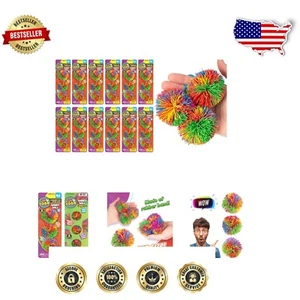 Soft Rubber Mini Fidget Balls 12 Pack - Ideal Sensory Toys for Kids Ages 4+ - Picture 1 of 9