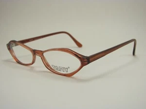 Monturas de gafas RX de diseño de borde completo Tamy P27 de salmón transparente nuevo de lote antiguo 50-15-135 - Imagen 1 de 9