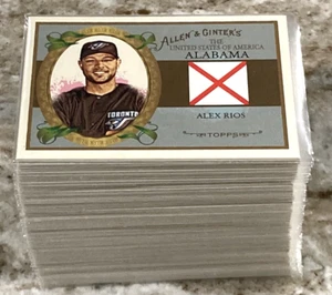 2008 Topps Allen & Ginter's Vereinigte Staaten von Amerika 50 Baseballkarten gesamtes Set - Bild 1 von 12