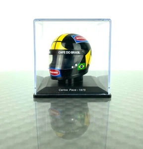 1:5 Minihelm Edicola Helm Collection Italien Carlos Pace 1975 Formel 1 Brabham - Bild 1 von 2