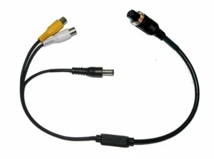 Cable adaptador... 4 pines (F) a video RCA (F), audio RCA (F) y 12 V de alimentación (M) - Imagen 1 de 1