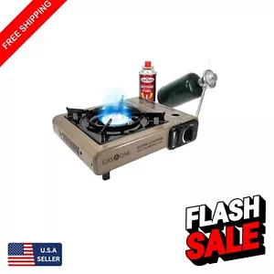 -3400P Dual Fuel Portable Camping Stove with Safety Features & Carrying Case - Picture 1 of 10
