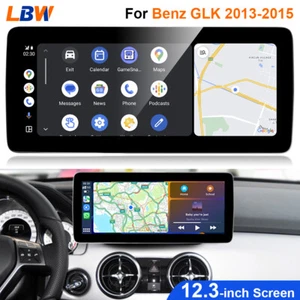 12.3'' Android Car GPS 2+32GB Video Auto Carplay For Mercedes Benz GLK 2013-2015 - Picture 1 of 12