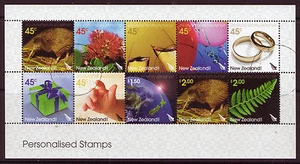 ESTAMPILLAS PERSONALIZADAS DE NUEVA ZELAND 2005 BUEN USADO - Imagen 1 de 1