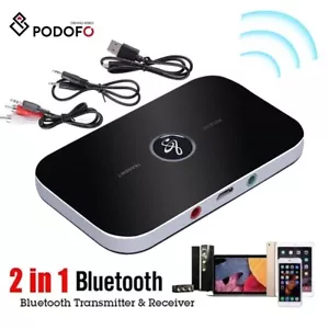 Bluetooth 5.0 Transmitter Empfänger Sender 2in1 Aux Audio Adapter TV Kopfhörer - Bild 1 von 7