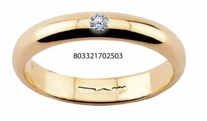 DIANA GLAUBE HOCHZEITSBAND 18KT GOLD. DIAMANT 0,03 GR. 5,00 GRATIS GRAVUR - Bild 1 von 2