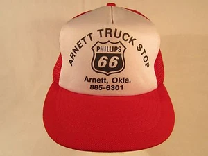 Vintage Hat Men's Cap ARNETT TRUCK STOP Phillips 66 Oklahoma [Z99c2] - Picture 1 of 2