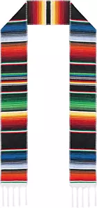 Mexican Graduation Stole Sash Mexican Serape Scarf Colorful Graduation Honor Sto - Picture 1 of 12