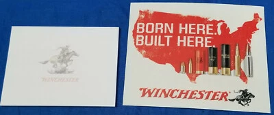 (1) OFFICIAL Winchester "Born Here Built Here" Decal Sticker & Genuine Notepad - Image 1 of 4