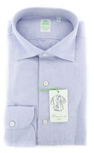 Finamore Napoli Light Blue Shirt - Extra Slim - 14.5/37 - (F111184) - Picture 1 of 4