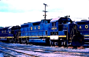 ORIGINAL KODACHROME SLIDE BALTIMORE & OHIO GP-40 #4804 CUMBERLAND, MD MAI 1983 - Bild 1 von 1