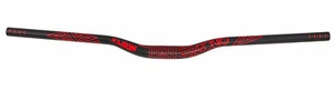 Azonic Flow 31.8mm 1 inch Rise W800mm Aluminum Bicycle Handlebar Black Red - Picture 1 of 1