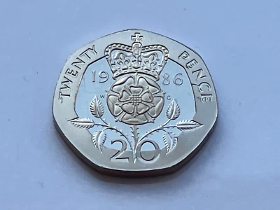 Simply Coins~1986 PROOF TWENTY 20 PENCE COIN - Image 1 of 4