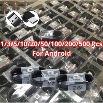 Lote de cables de carga rápida USB C tipo C para Android Samsung S22 21 20 A53 52 51 Foto 1 de 4