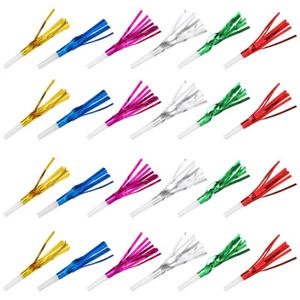 Whistle Toy Metallic Fringed Whistles Child Birthday Party Blowers - Bild 1 von 12