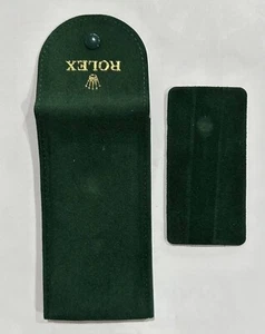 Rolex Green Velvet Travel Storage Protection Pouch Case with Insert - Picture 1 of 3