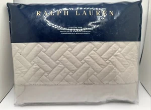 Sham Ralph Lauren European Linen Greenwich Vintage Silver MSRP $145 Brand New - Picture 1 of 8