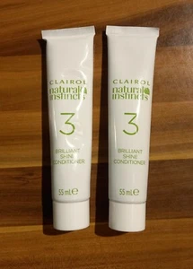 2 x Clairol Natural Instincts Brilliant Shine conditioners vegan 55ml NEW - Picture 1 of 2