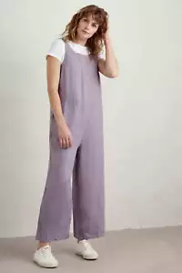 Seasalt Women's Jumpsuit - purple Salt Air Wide Leg Jumpsuit - Petite - Grape Th - Picture 1 of 7