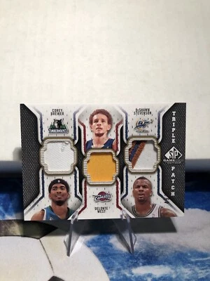 2009-10 NBA UD Triple Jersey Patch /60 Brewer-West-Stevenson #TP-SWB - Image 1 of 3