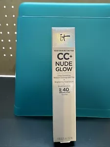 It Cosmetics CC+ Nude Glow Color Correct Skin Tint SPF 40 RICH HONEY 1.08 Fl Oz - Picture 1 of 5
