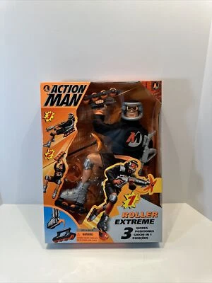 NUEVO HASBRO 1998 ACTION MAN EXTREME ROLLER BLADE A.T.A.K. FIGURA ATAQUE 12"! LEER Foto 1 de 4