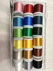 NEW!! BEAUTIFUL PACKS OF 18 SPOOLS OF MADEIRA RAYON 220 YARDS SPOOLS - Picture 1 of 7