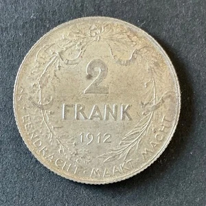 Belgique - Albert Ier - Superbe monnaie de 2 Francs 1912 VL en Argent (5) - Picture 1 of 2