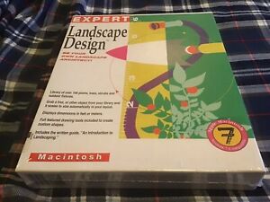 1992 Sealed Expert Landscape Design Architect Software Apple Macintosh 7 Mac $