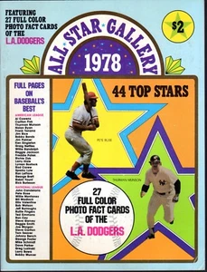 1978 ALL STAR GALLERY YEARBOOK MAGAZINE W/ 27 NM SSPC LA DODGERS INSERT CARDS - Picture 1 of 5