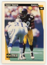 1997 Collector's Choice Football Card #552 Yancey Thigpen