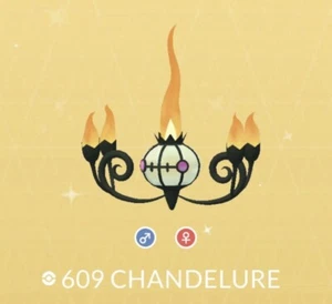 Pokèmon Go Shiny Chandelure Registered/Unregistered/30Day/Lucky/Home OT/ Trades - Bild 1 von 2