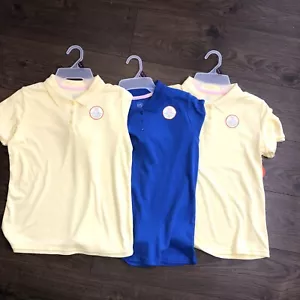 LOT/ Pack 3 Pcs GIRLS WONDER NATION Short Sleeve School Uniform Polo Shirts 2XL - Picture 1 of 7