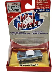'58 Chevrolet Impala™ Classic Metal Works Mini Metals™ #30109 Blue Two-Tone - Picture 1 of 6