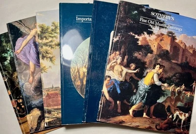 Sotheby’s Auction Catalogs x6 Old Master Paintings Drawings Art 1984-85 Research - Image 1 of 4