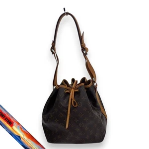 Louis Vuitton Petit Noe Monogram Canvas PVC Brown Bag M42226 Used - Picture 1 of 6