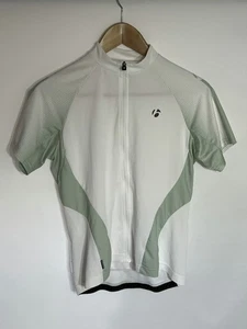 Bontrager Cycling Jersey Race WSD Full Zip | Ladies | White/Green | Medium | - Picture 1 of 12