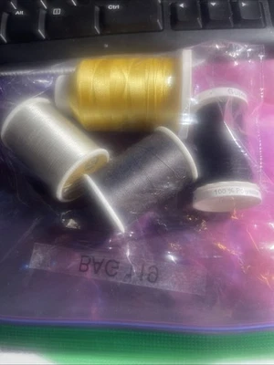 4 SPOOLS OF THREAD FOR SEWING OR QUILTING - Image 1 of 2
