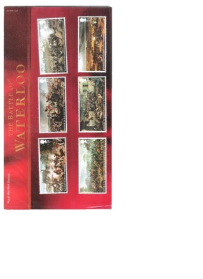 2015  ROYAL MAIL PRESENTATION PACK THE BATTLE OF WATERLOO INCLUDING MINI SHEET - Image 1 of 2